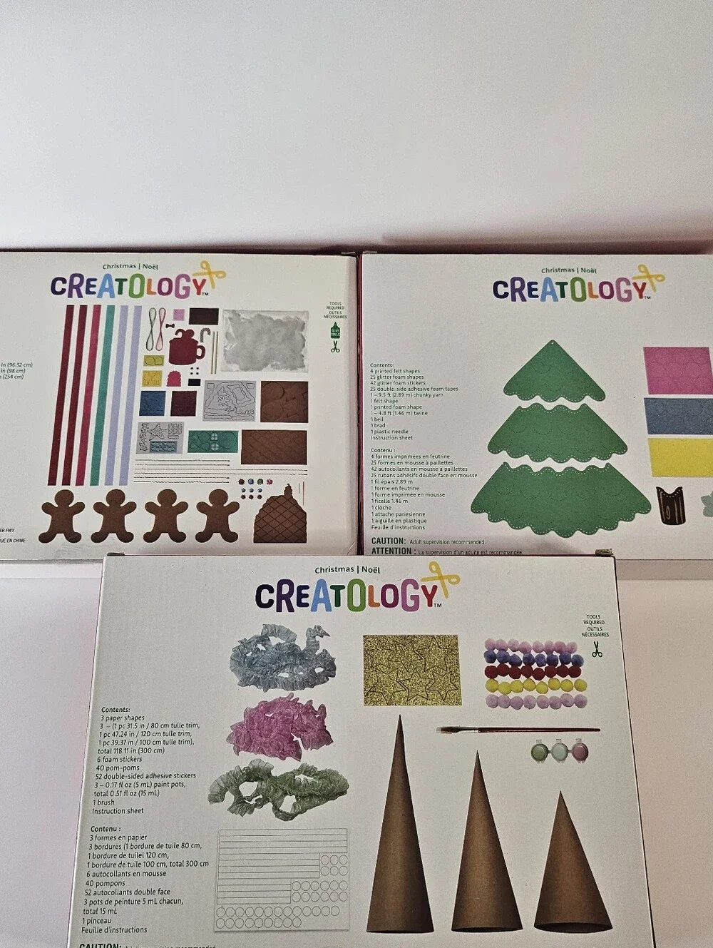 NEW Christmas Holiday Kids Crafts Felt Tree Gingerbread Houses